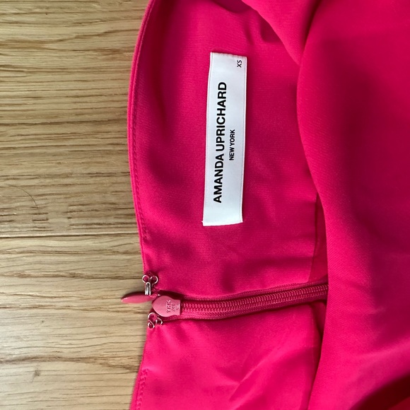 Amanda Uprichard Martine Dress XS NWT Hot Pink - Picture 7 of 7